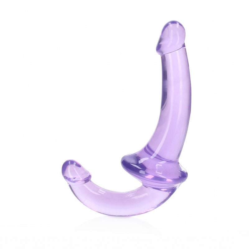 Realcock - 7.9" strapless strap-on - Purple, Product top view  | Flirtybay.com.au